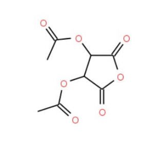 (&minus;)-Diacetyl-D-tartaric Anhydride (CAS 70728-23-3) - chemical structure image