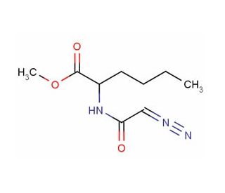Diazoacetyl-DL-norleucine methyl ester (CAS 7013-09-4) - chemical structure image