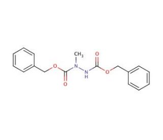 dibenzyl 1-methylhydrazine-1,2-dicarboxylate (CAS 6002-83-1) - chemical structure image