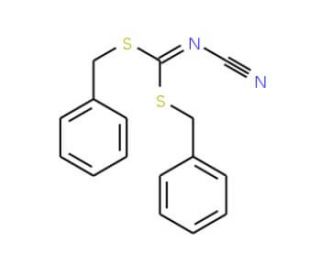 Dibenzyl cyanocarbonimidodithioate (CAS 31350-31-9) - chemical structure image