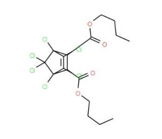 Dibutyl chlorendate (CAS 1770-80-5) - chemical structure image
