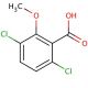 Dicamba 的分子结构, CAS编号: 1918-00-9 Dicamba (CAS 1918-00-9) - chemical structure image