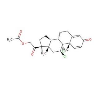 Dichlorisone acetate (CAS 79-61-8) - chemical structure image