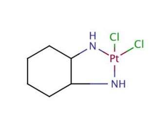 Dichloro(1,2-diaminocyclohexane)platinum(II) (CAS 52691-24-4) - chemical structure image