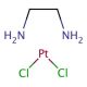 Dichloro(ethylenediamine)platinum(II) (CAS 14096-51-6) - chemical structure image