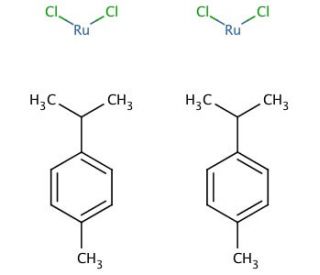 Dichloro(p-cymene)ruthenium(II) dimer (CAS 52462-29-0) - chemical structure image