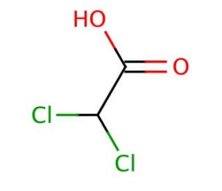 Dichloroacetic acid (CAS 79-43-6) - chemical structure image