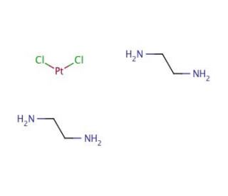 Dichlorobis(ethylenediamine)platinum(II) (CAS 21430-85-3) - chemical structure image