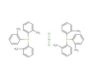 Dichlorobis(tri-o-tolylphosphine)palladium(II) (CAS 40691-33-6) - chemical structure image