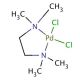 Dichloro(N,N,N′,N′-tetramethylethylenediamine)palladium(II) (CAS 14267-08-4) - chemical structure image