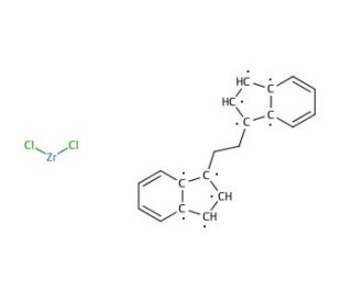 Dichloro[rac-ethylenebis(indenyl)]zirconium(IV) (CAS 100080-82-8) - chemical structure image