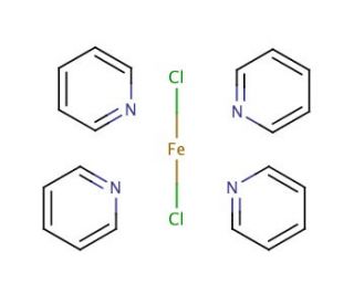 Dichlorotetrakis(pyridine)iron (CAS 15138-92-8) - chemical structure image
