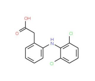 Diclofenac acid (CAS 15307-86-5) - chemical structure image