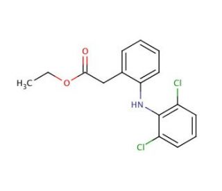 Diclofenac Ethyl Ester (CAS 15307-77-4) - chemical structure image