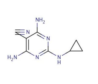 Dicyclanil (CAS 112636-83-6) - chemical structure image