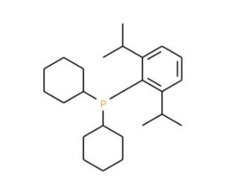 Dicyclohexyl-(2,6-diisopropylphenyl)phosphine (CAS 1053657-07-0) - chemical structure image