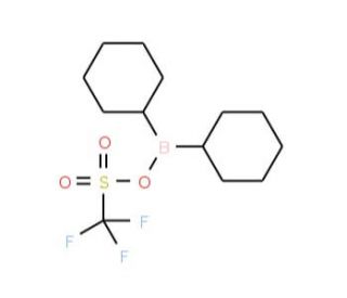 Dicyclohexylboron trifluoromethanesulfonate (CAS 145412-54-0) - chemical structure image