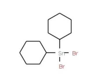 Dicyclohexyltin dibromide (CAS 2954-94-1) - chemical structure image