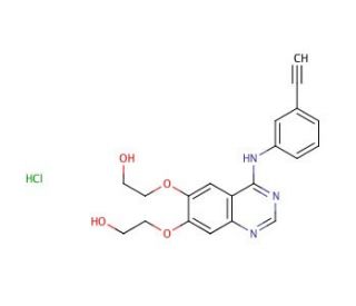 Didesmethyl Erlotinib Hydrochloride Salt (CAS 183320-12-9) - chemical structure image