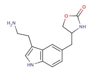 Didesmethyl Zolmitriptan (CAS 139264-15-6) - chemical structure image