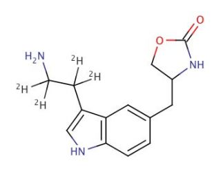 Didesmethyl Zolmitriptan-d4 - chemical structure image