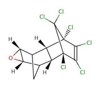 Dieldrin (CAS 60-57-1) - chemical structure image