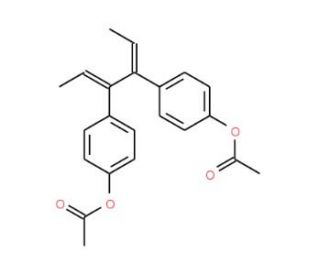 Dienestrol diacetate (CAS 84-19-5) - chemical structure image