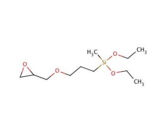 Diethoxy(3-glycidyloxypropyl)methylsilane (CAS 2897-60-1) - chemical structure image