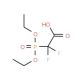 (Diethoxyphosphoryl)difluoroacetic acid (CAS 97480-49-4) - chemical structure image