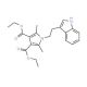 diethyl 1-[2-(1H-indol-3-yl)ethyl]-2,5-dimethyl-1H-pyrrole-3,4-dicarboxylate - chemical structure image