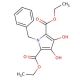 Diethyl 1-benzyl-3,4-dihydroxy-1H-pyrrole-2,5-dicarboxylate (CAS 376395-32-3) - chemical structure image