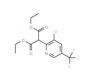 Diethyl 2-[3-chloro-5-(trifluoromethyl)-2-pyridinyl]malonate - chemical structure image