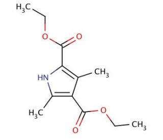Diethyl 2,4-dimethylpyrrole-3,5-dicarboxylate (CAS 2436-79-5) - chemical structure image