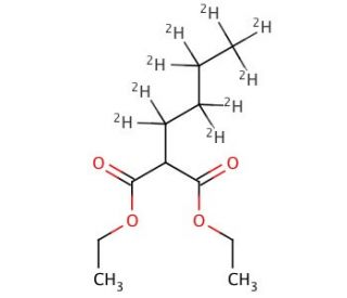 Diethyl 2-(n-Butyl-d9)malonate (CAS 1189865-34-6) - chemical structure image