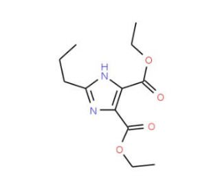 Diethyl 2-Propyl-1H-imidazole-4,5-dicarboxylate (CAS 144689-94-1) - chemical structure image