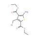 Diethyl 5-amino-3-(bromomethyl)thiophene-2,4-dicarboxylate (CAS 132651-46-8) - chemical structure image