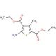 Diethyl 5-amino-3-methyl-2,4-thiophenedicarboxylate (CAS 4815-30-9) - chemical structure image