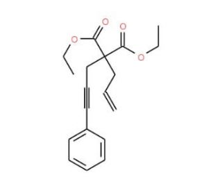 Diethyl allyl(3-phenyl-2-propynyl)malonate (CAS 143633-91-4) - chemical structure image