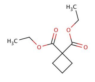 Diethyl cyclobutane-1,1-dicarboxylate (CAS 3779-29-1) - chemical structure image