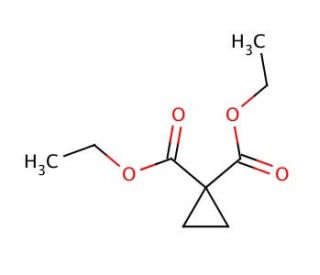 Diethyl cyclopropane-1,1-dicarboxylate (CAS 1559-02-0) - chemical structure image