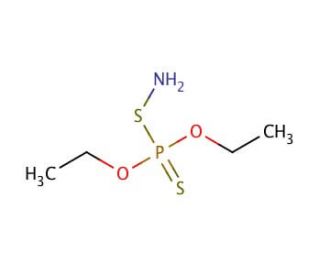 Diethyl dithiophosphate ammonium salt (CAS 1068-22-0) - chemical structure image