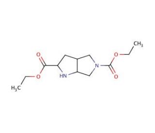 Diethyl hexahydropyrrolo[3,4-b]pyrrole-2,5(1H)-dicarboxylate - chemical structure image