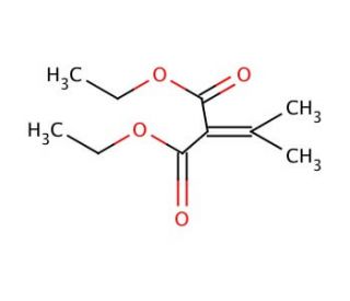 Diethyl isopropylidenemalonate (CAS 6802-75-1) - chemical structure image