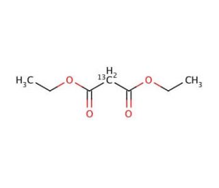 Diethyl malonate-2-13C (CAS 67035-94-3) - chemical structure image