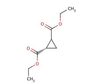 Diethyl trans-1,2-cyclopropanedicarboxylate (CAS 3999-55-1) - chemical structure image