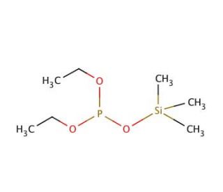 Diethyl trimethylsilyl phosphite (CAS 13716-45-5) - chemical structure image