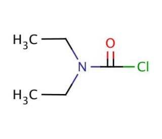 Diethylcarbamoyl chloride (CAS 88-10-8) - chemical structure image