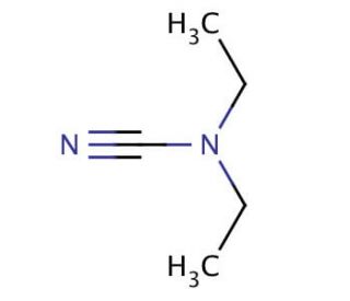 Diethylcyanamide (CAS 617-83-4) - chemical structure image