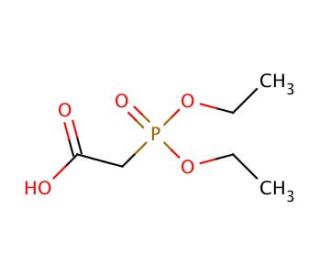 Diethylphosphonoacetic acid (CAS 3095-95-2) - chemical structure image