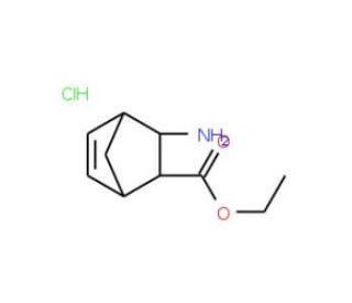 diexo-3-Amino-bicyclo[2.2.1]hept-5-ene-2-carboxylic acid ethyl ester hydrochloride (CAS 104770-18-5) - chemical structure ima